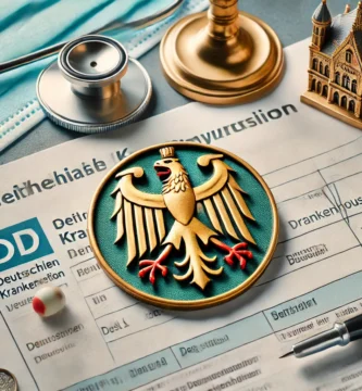 Abbildung des deutschen Flaggensymbols auf einigen Versicherungsdokumenten.