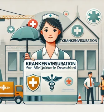Bild einer Krankenschwester mit einem Krankenversicherungsschein