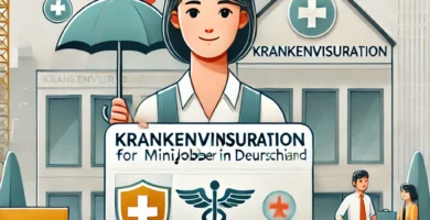 Bild einer Krankenschwester mit einem Krankenversicherungsschein
