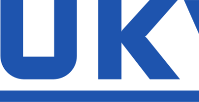 Bild mit dem Firmenlogo in Blau auf weißem Hintergrund