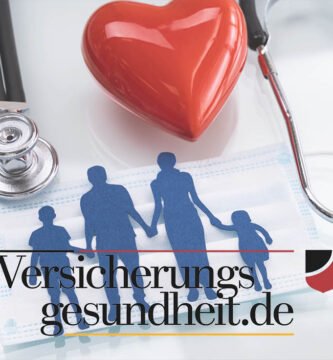 Bild von medizinischen Instrumenten neben der Silhouette einer Familie und einem Herzen