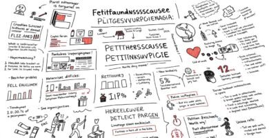 Cartoon-Bild von Gesundheitssymbolen mit Informationen zum Artikel im Cartoon-Format