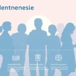 Silhouettenbild einer Studentengruppe im Zeichenformat mit Informationen und Symbolen zum Thema Versicherungen davor.